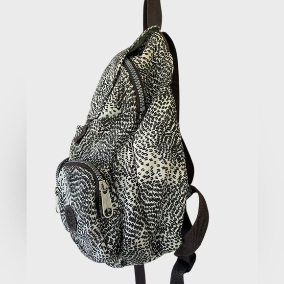 Kipling Backpack Firefly Small Leopard Print Bag - Picture 6 of 14